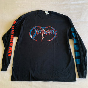 Obituary "cause of death" long sleeve XL