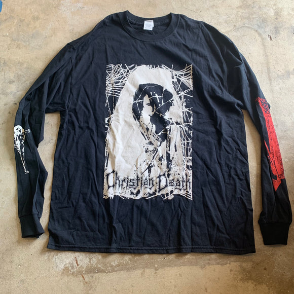 Christian Death black long sleeve size XL