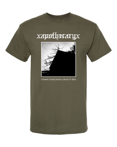 xapothecaryx "commit your choice" military green